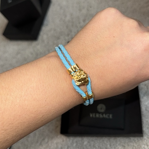 Versace Braided Calf Leather Bracelet! - Picture 4 of 5